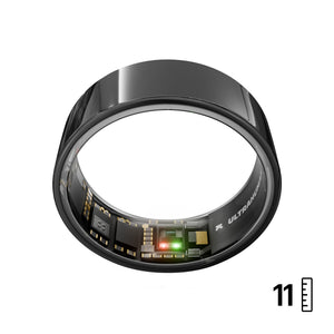 Ultrahuman Ring AIR – Sleep and Fitness Tracker, Smart Ring for Men and Women, No app fee for standard features, Up to 6 days battery life (Size 11 )