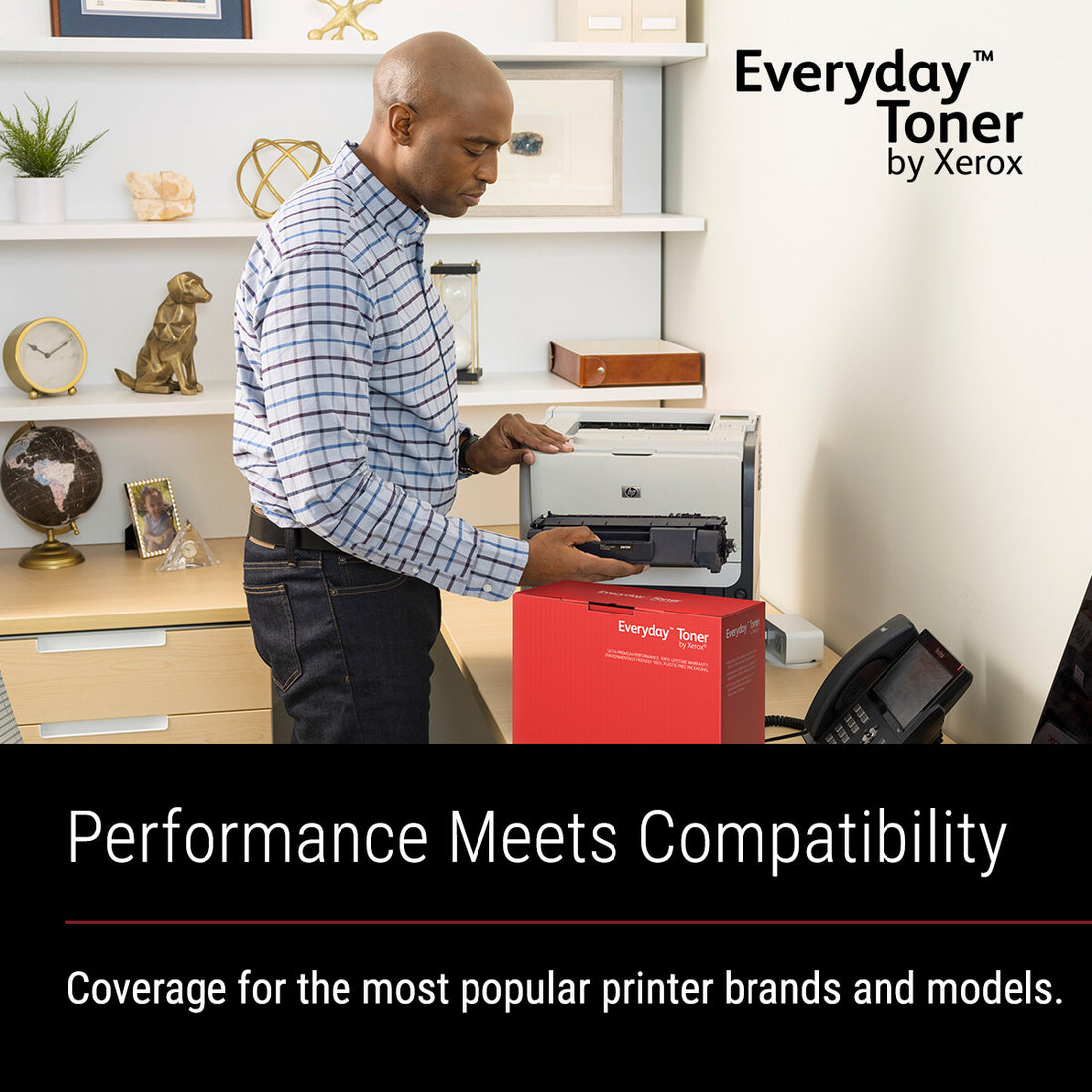 Everyday™ Black Toner by Xerox compatible with HP 05A (CE505A), Standard capacity