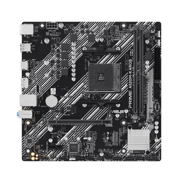 ASUS PRIME A520M-K ARGB AMD A520 Socket AM4 micro ATX