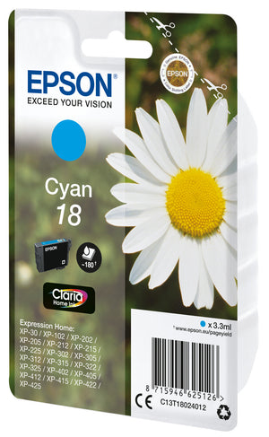 Epson Daisy 18 Claria Home Single Cyan Ink