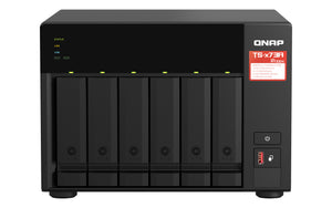 QNAP TS-673A-8G NAS Tower Ryzen Embedded V1500B 8 GB DDR4 36 TB HDD Black