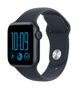 Apple Watch SE (3nd generation) SE 3 GPS + Cellular 40mm Midnight Aluminium Case with Navy Blue Sport Band - M/L