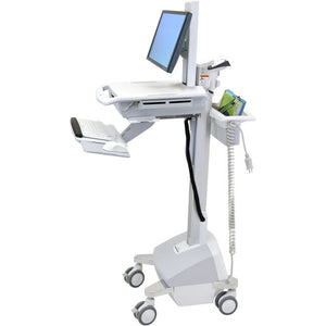 Ergotron StyleView EMR, LiFe Powered, UK Aluminium, Grey, White Multimedia cart