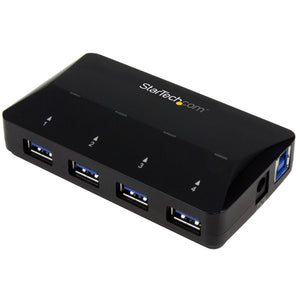 StarTech.com 4-Port USB 3.0 Hub (5Gbps) plus Dedicated Charging Port - 1 x 2.4A Port