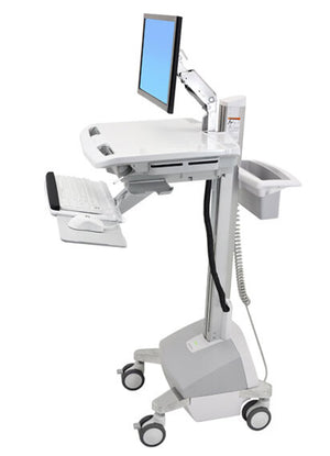 Ergotron StyleView Aluminium, Grey, White Flat panel Multimedia cart