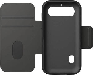 Doro 8879 mobile phone case 10.2 cm (4") Wallet case Dark Grey