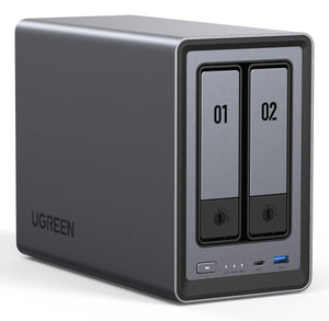 Ugreen NASync DXP2800 NAS Desktop Intel® N N100 8 GB DDR5 0 TB UGOS Pro Aluminium