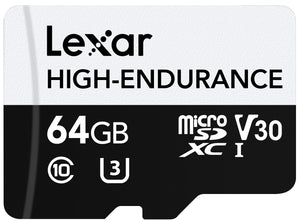 Lexar High-Endurance 64 GB MicroSDXC UHS-I Class 10