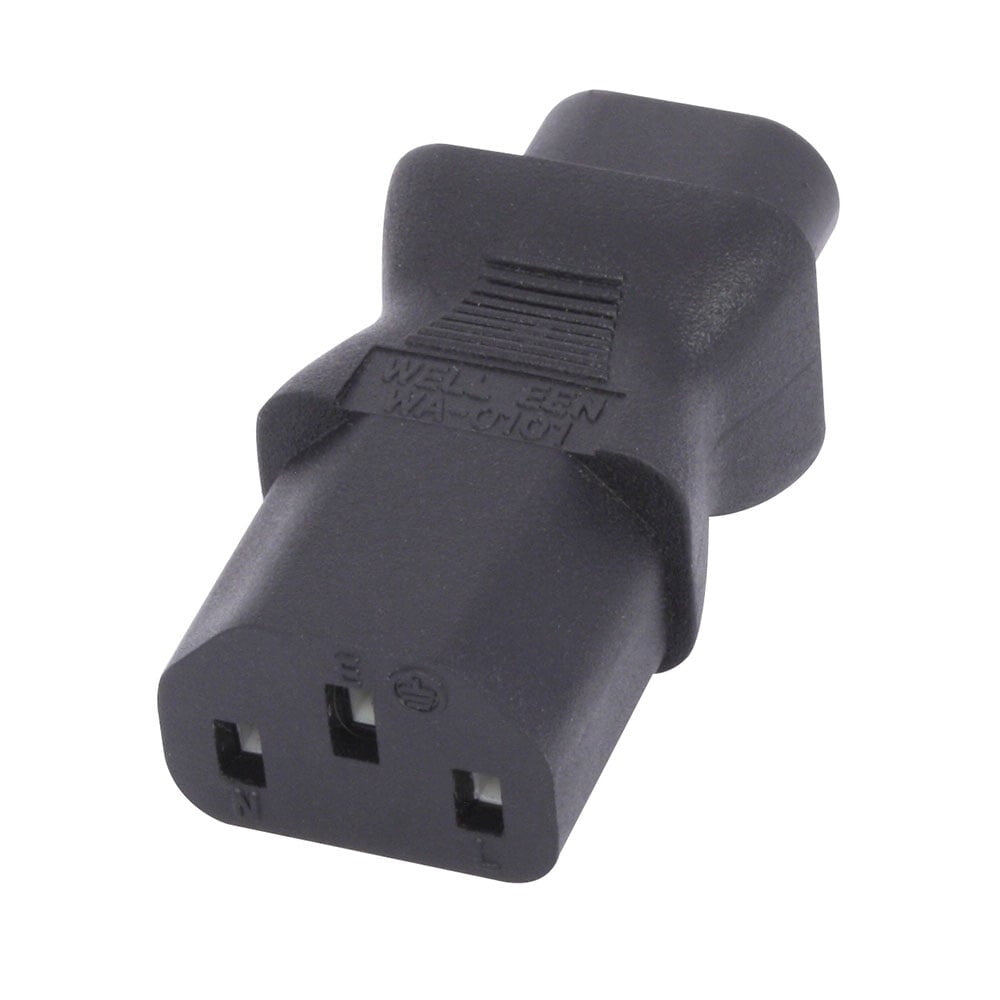 Lindy IEC C8 Figure 8 Socket to IEC C13 3 Pin Plug Adapter