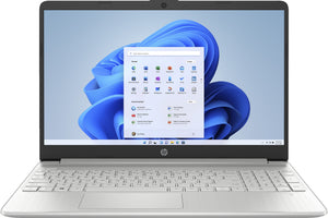 HP 15s-fq2015na Intel® Core™ i3 i3-1115G4 Laptop 39.6 cm (15.6") Full HD 8 GB DDR4-SDRAM 256 GB SSD Wi-Fi 5 (802.11ac) Windows 11 Home Silver