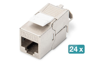 Digitus CAT 6A Keystone module, shielded, tool-free mounting connection