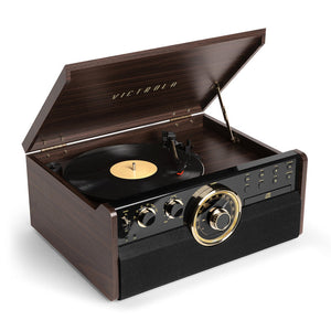 Victrola Empire Belt-drive audio turntable Espresso