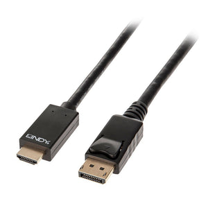 Lindy 41704 video cable adapter 5 m DisplayPort HDMI Type A (Standard) Black