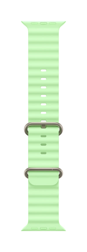 Apple Natural Titanium Finish Band Green Fluoroelastomer, Titanium