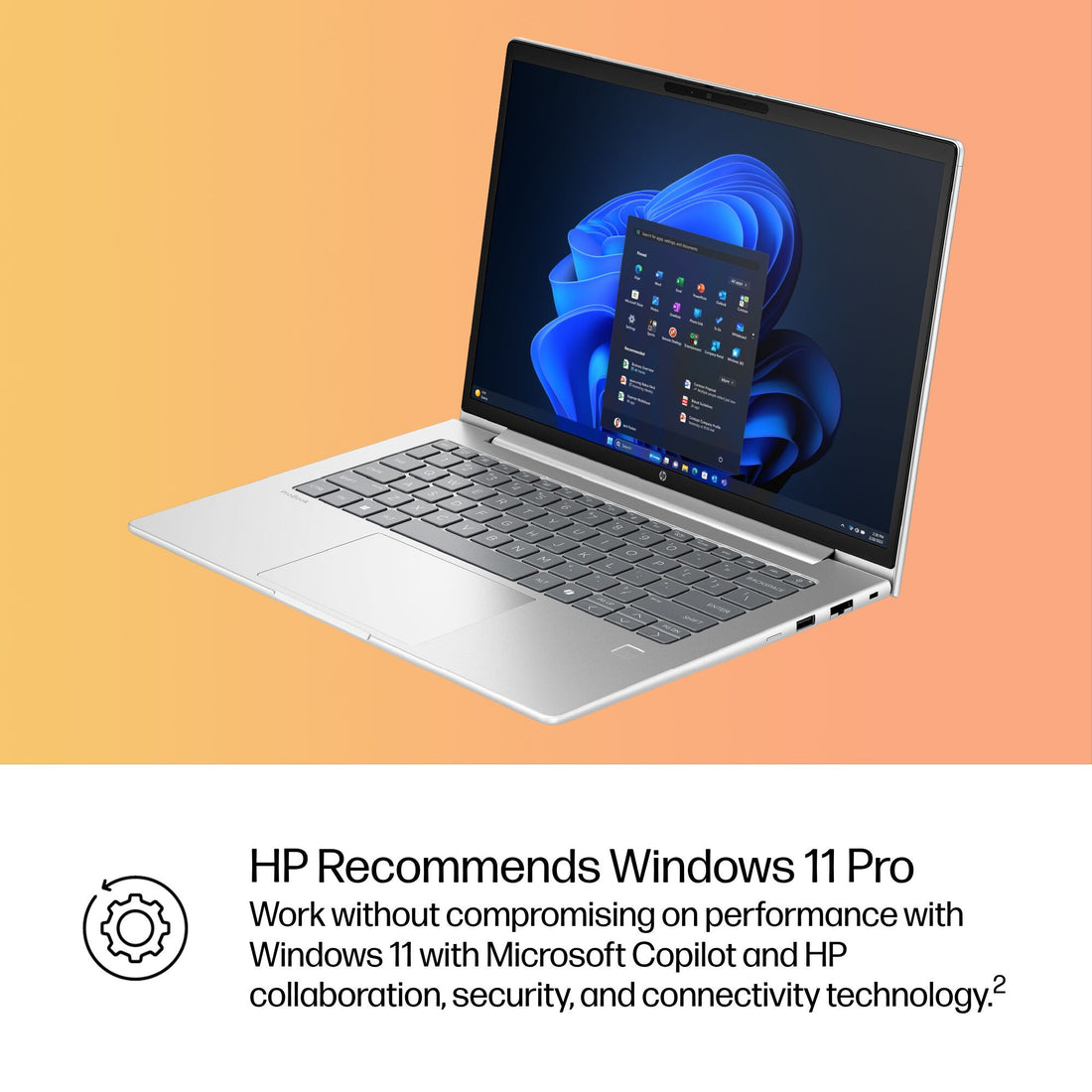 HP ProBook 4 G1i AI Intel Core Ultra 5 225U Laptop 35.6 cm (14") WUXGA 8 GB DDR5-SDRAM 256 GB SSD Wi-Fi 6E (802.11ax) Windows 11 Pro AI PC Silver