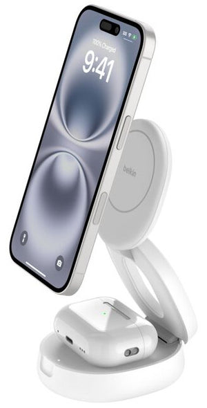 Belkin WIZ035MYWH mobile device charger Smartphone, Headset White USB Wireless charging Fast charging Indoor