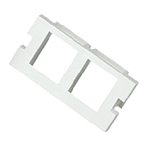 Cablenet 2 Port Keystone Housing (25mm x 50mm) White