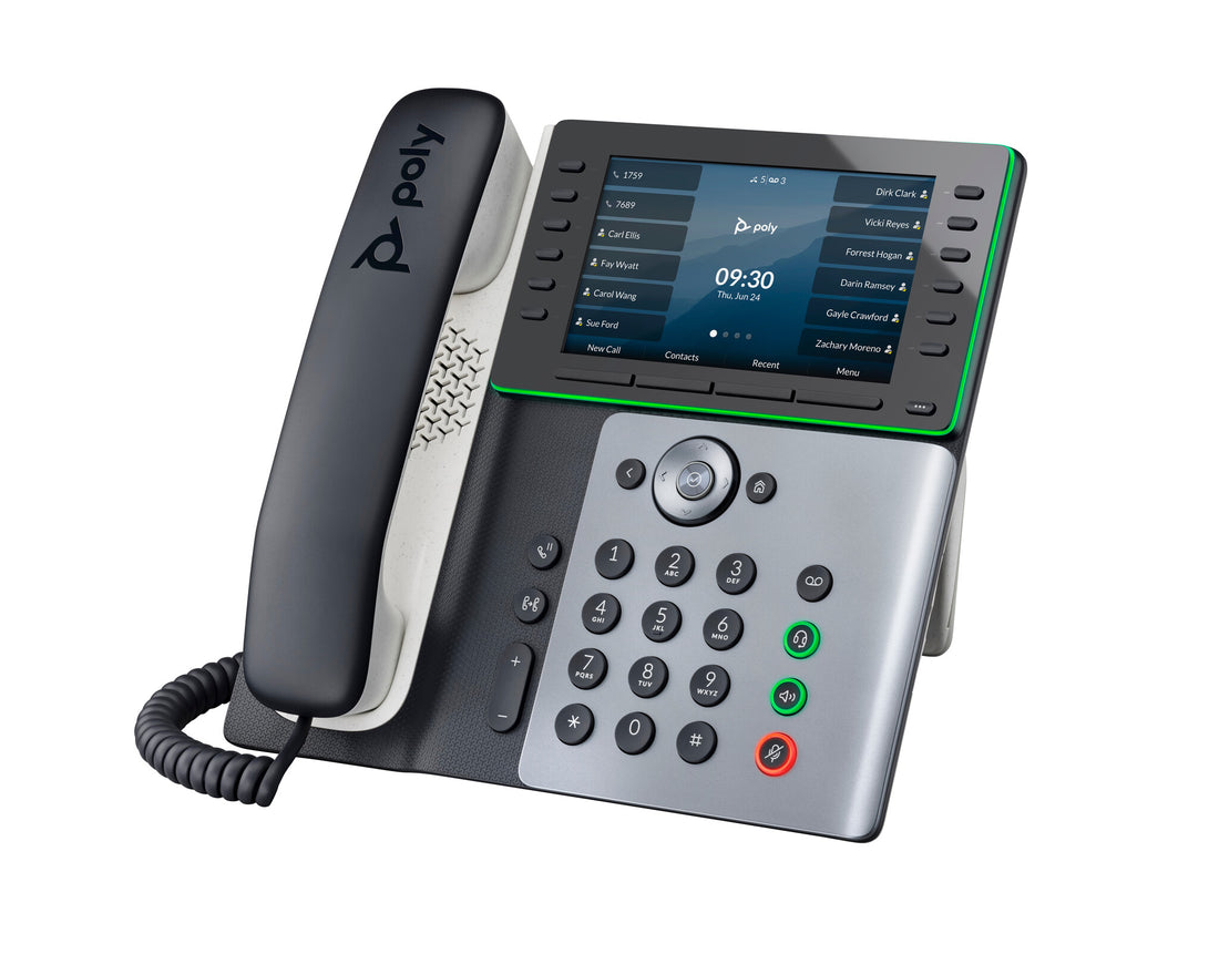 Poly Edge E550 IP Phone and PoE-enabled