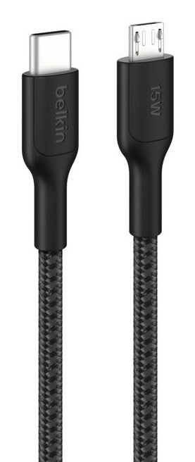 Belkin BoostCharge Pro USB cable 1 m USB C Micro-USB A Black