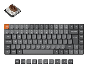 Keychron K3 Max keyboard Gaming USB + RF Wireless + Bluetooth QWERTY UK English Grey