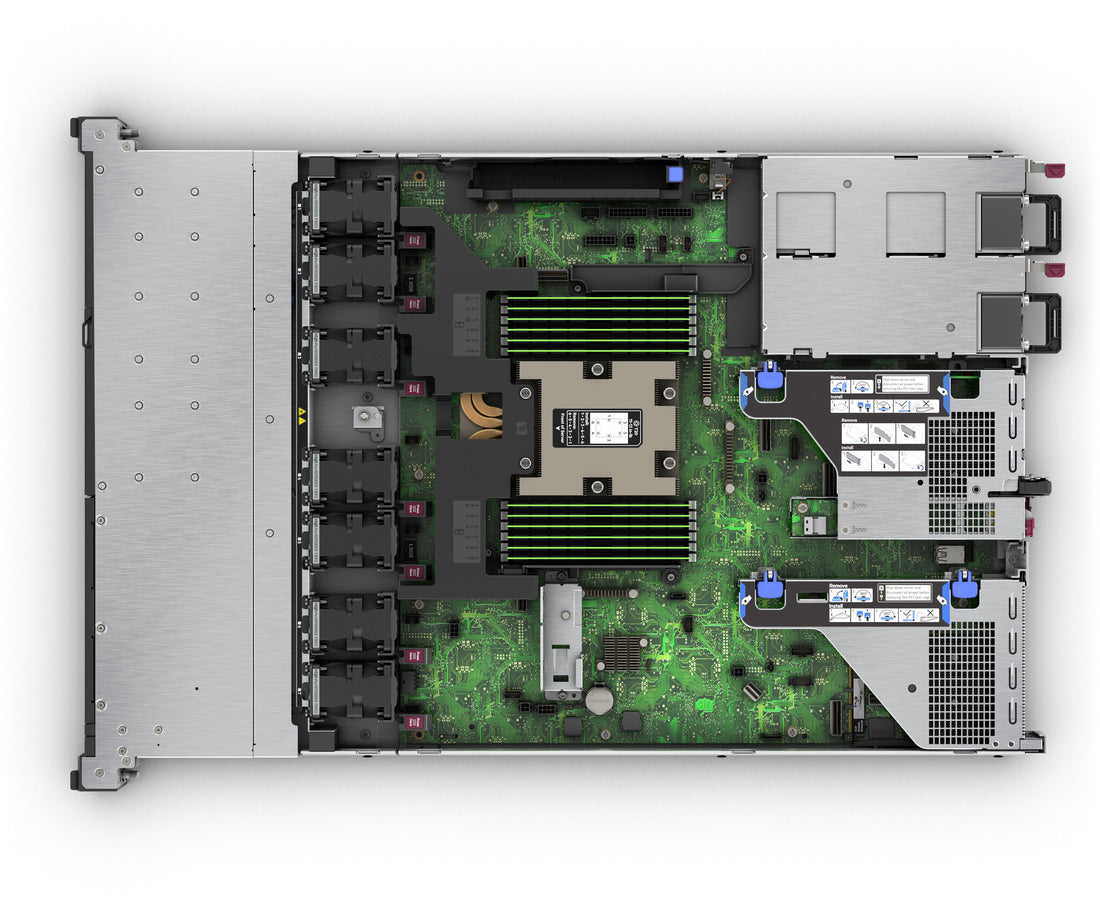 HPE ProLiant DL325 Gen11 9355P 3.55GHz 32c 1P 2x32GB-R 8SFF MR408i-o NC BCM5719 2x1000W PS EU Server