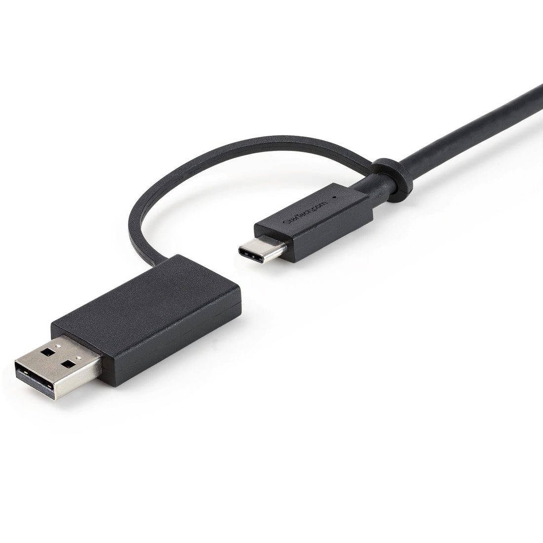 StarTech.com 3.3ft (1m) USB-C Cable with USB-A Adapter Dongle, USB 10Gbps/5Gbps, 100W (5A) PD, 8K 60Hz / 4K 144Hz DP Alt Mode - Thunderbolt Compatible