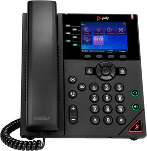 Poly OBi VVX 350 6-Line IP Phone and PoE-enabled with Power Supply