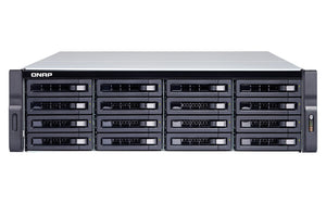 QNAP TS-1677XU-RP NAS Rack (3U) AMD Ryzen™ 7 2700 16 GB DDR4 128 TB HDD QNAP Turbo System Black