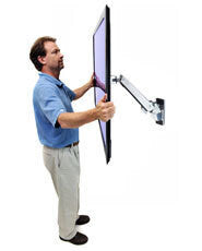 Ergotron Interactive Arm, HD 139.7 cm (55") Wall Aluminium