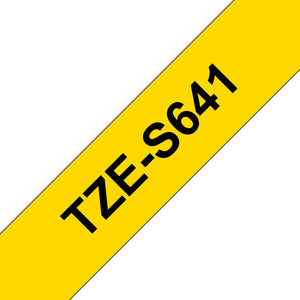 Brother TZE-S641 label-making tape Black on yellow TZ