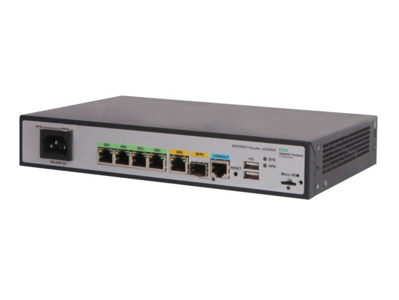 HPE MSR954 1GbE SFP 2GbE-WAN 4GbE-LAN CWv7 wired router Gigabit Ethernet Grey