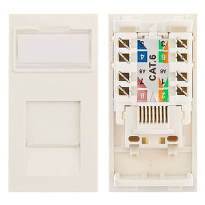 Cablenet Cat6 UTP Low Profile Module 25mm x 50mm White