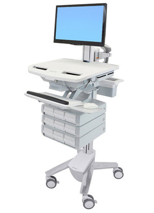 Ergotron StyleView Aluminium, Grey, White Flat panel Multimedia cart
