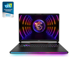 MSI Gaming GE78HX 13VG-009UK Raider Intel® Core™ i7 i7-13700HX Laptop 43.2 cm (17") Quad HD+ 16 GB DDR5-SDRAM 1 TB SSD NVIDIA GeForce RTX 4070 Wi-Fi 6E (802.11ax) Windows 11 Home Black