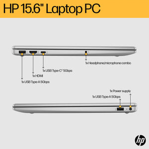 HP 15-fc0045na AMD Ryzen™ 3 7320U Laptop, 15.6" FHD, 8 GB RAM, 256 GB SSD, Windows 11 Home, Black