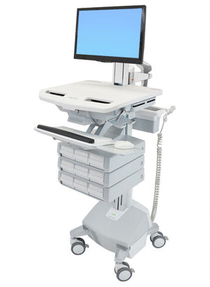 Ergotron StyleView Aluminium, Grey, White Flat panel Multimedia cart