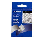Brother Gloss Laminated Labelling Tape - 12mm, White/Clear label-making tape TZ