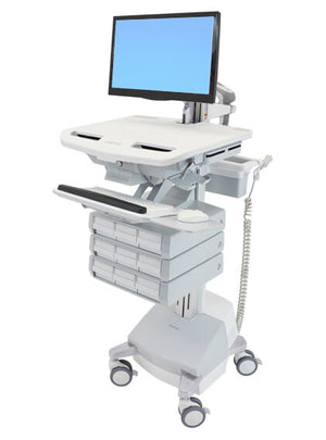 Ergotron StyleView Aluminium, Grey, White Flat panel Multimedia cart