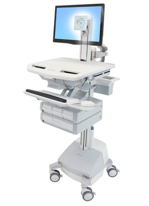 Ergotron StyleView Aluminium, Grey, White Flat panel Multimedia cart