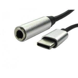 Cables Direct USB3C-35AUD audio cable USB Type C 3.5mm audio Black, Silver