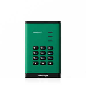 iStorage diskAshur³ SSD 512GB Green | Secure Portable Solid State Drive | FIPS 140-3 Level 3 Complaint |Common Criteria EAL 5+ | PIN protected | AES-XTS 256-bit hardware encryption | GDPR, TAA Compliant | Dust/Water Resistant |