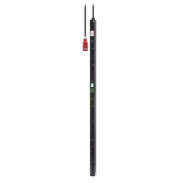 APC Easy Rack PDU, Metered Outlet, 0U, 3 Phase, 22kW, 230V, 32A, (18) C13 and (6) C19 outlets, IEC60309 3P+N+PE inlet