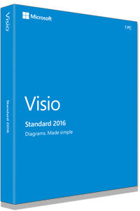 Microsoft Visio Standard 2016, 1u Graphic editor Open Value License (OVL) 1 license(s) 1 year(s)