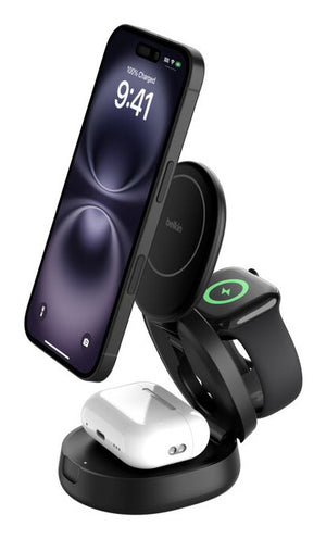 Belkin 3-in-1 Convertible Magnetic Charging Stand with Qi2 15W