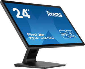 iiyama ProLite T2452MSC-B1AG computer monitor 60.5 cm (23.8") 1920 x 1080 pixels Full HD LED Touchscreen Black