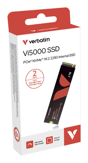 Verbatim Vi5000 PCIe NVMe M.2 SSD 2TB