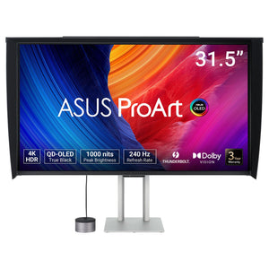 ASUS ProArt OLED PA32UCDMR-K computer monitor 80 cm (31.5") 3840 x 2160 pixels 4K Ultra HD QD-OLED Black, Silver