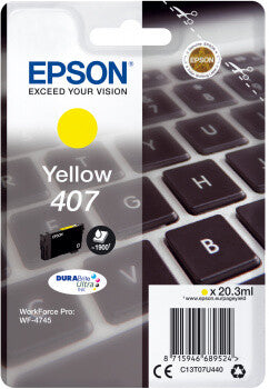 Epson 407L Keyboard DURABrite Ultra Single Yellow Ink