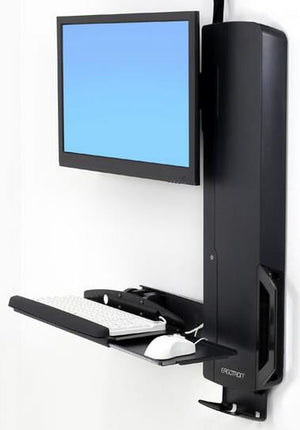 Ergotron 61-081-085 monitor mount / stand 61 cm (24") Wall Black