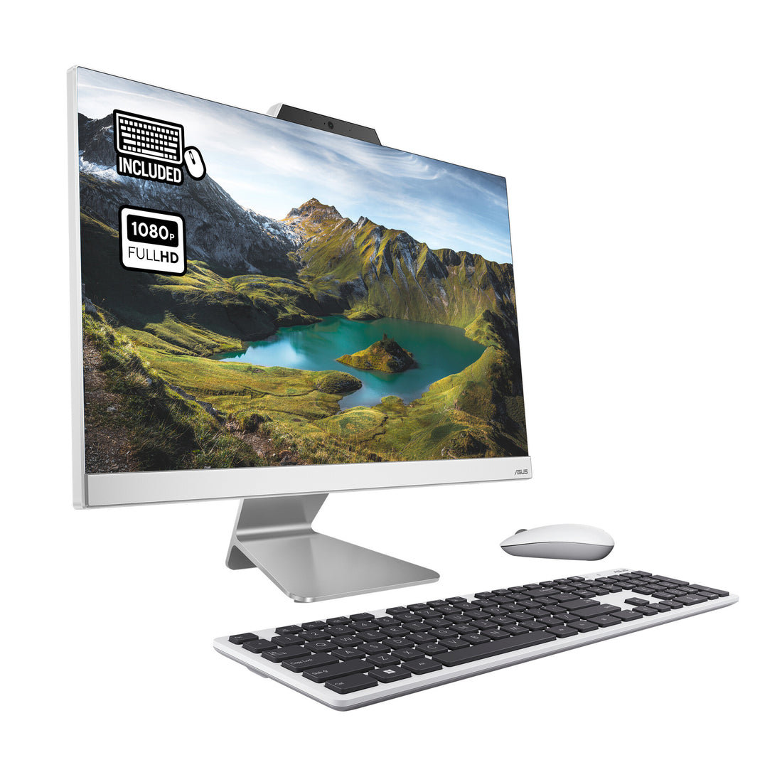 ASUS A3402WVAK-WPC101W Intel® Core™ i5 i5-1335U 60.5 cm (23.8") 1920 x 1080 pixels All-in-One PC 8 GB DDR5-SDRAM 512 GB SSD Windows 11 Home Wi-Fi 6E (802.11ax) White